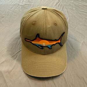 Calcutta Marlin Embroidered Khaki Baseball Cap